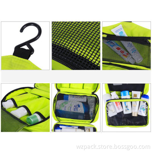 Hot Selling OEM Travel Toiletry Bag Polyester Organizer Cosmetic Case Makeup Beauty Bag Hanging